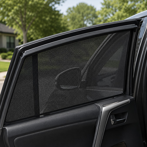 Premium car interior add-on accessories on a dark surface