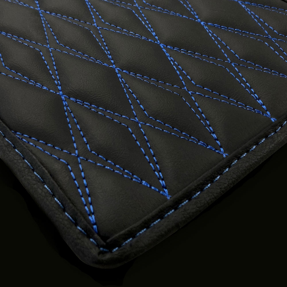 Diamond Stitch Leather Finish